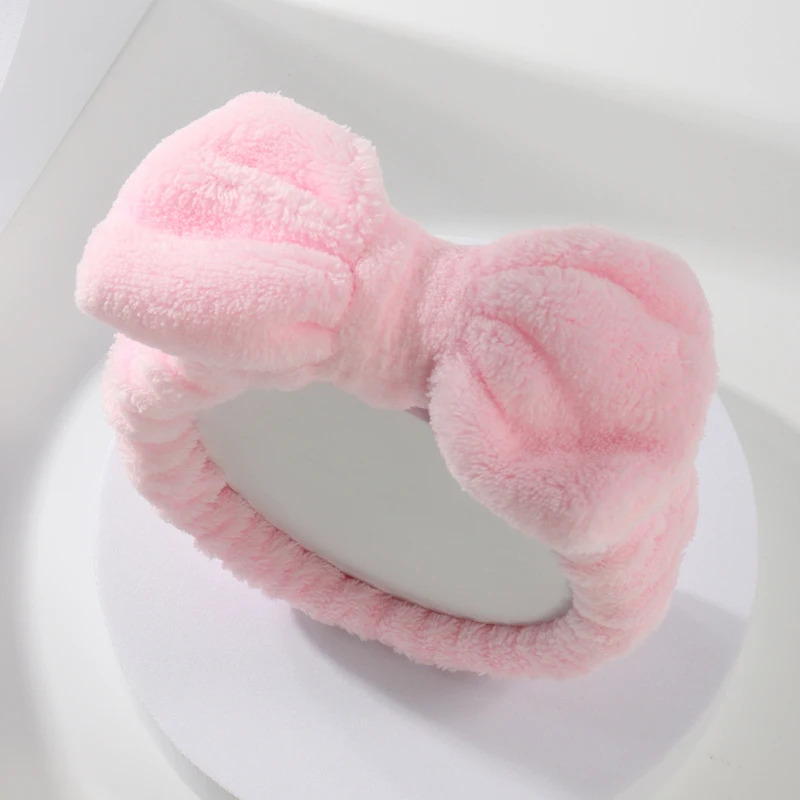 Home Textiles Face Towel - ชุดผ้าคาดผม ผ้ารัดข้อมือ ผ้าขนหนู ยืดหยุ่น นุ่ม สำหรับล้างหน้า