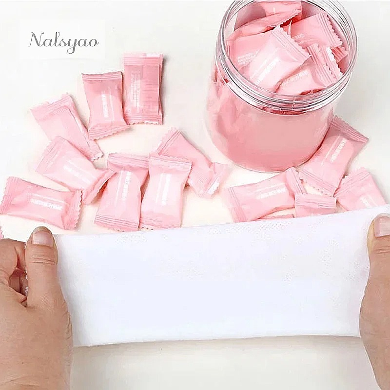 ผ้าเช็ดหน้าแบบอัดเม็ด 50 ชิ้น  - Home Textiles Face Towel บทวิจารณ์และราคา