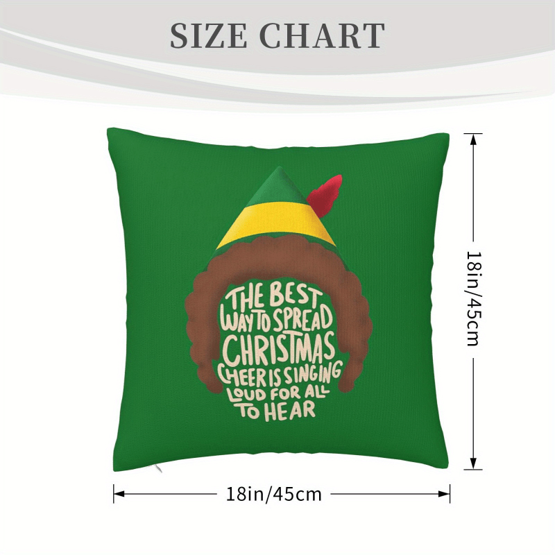 ปลอกหมอนคริสต์มาสลายเอลฟ์วินเท - Pillow Insert 18X18 บทวิจารณ์และราคา