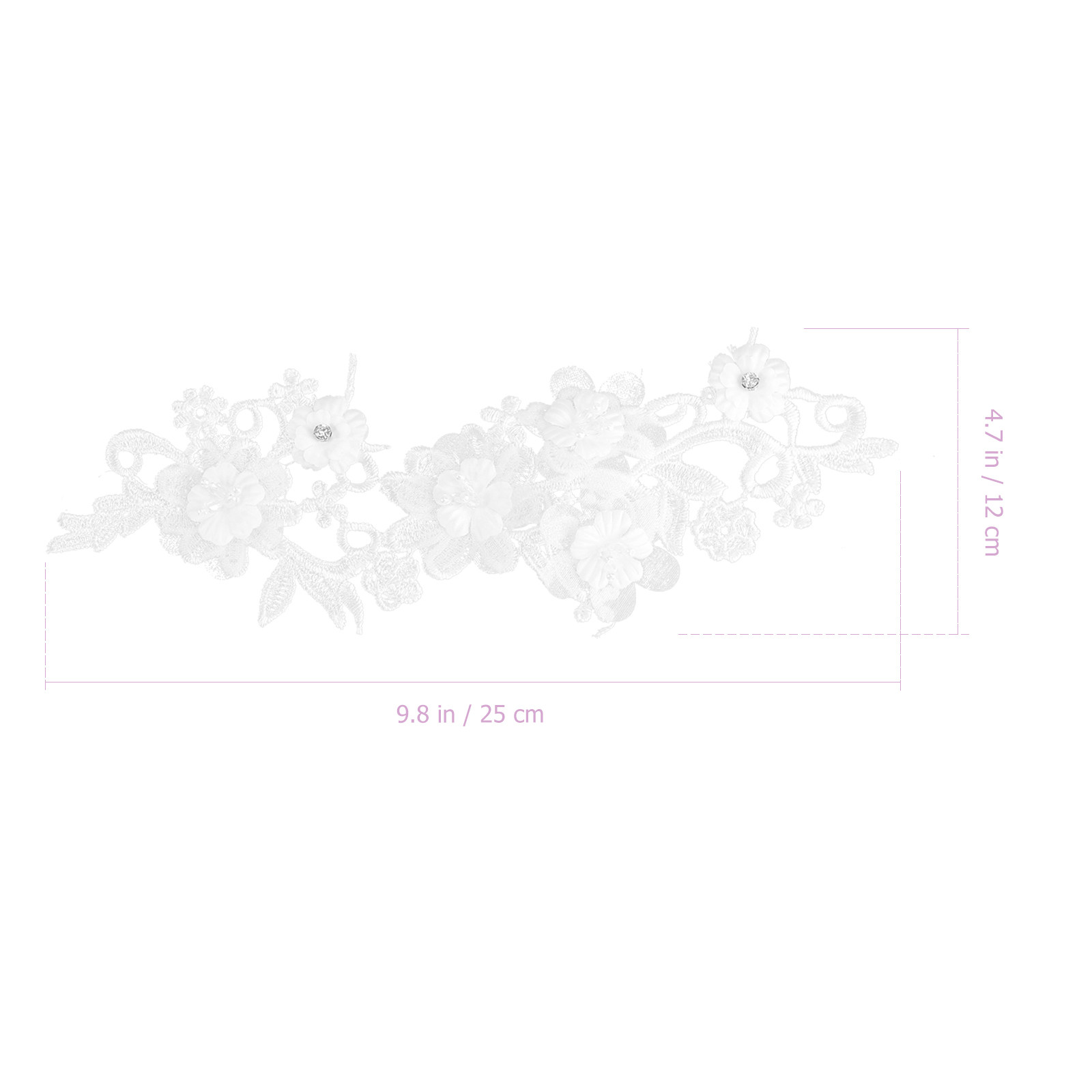 1 คู่ ริบบิ้นลูกไม้ลายดอกไม้โพ - Home Textiles Premium บทวิจารณ์และราคา