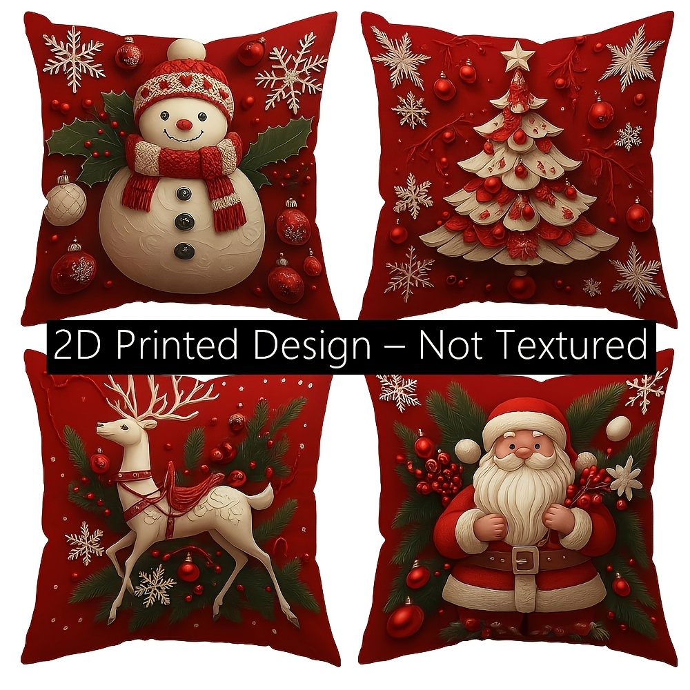 ปลอกหมอนคริสต์มาส 2 ชิ้น ขนาด  - Pillow Insert 18X18 บทวิจารณ์และราคา